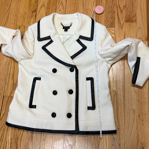 J. Crew Vintage Wool Pea Coat Stadium Jacket Size 14 Style 08411 - Picture 12 of 13